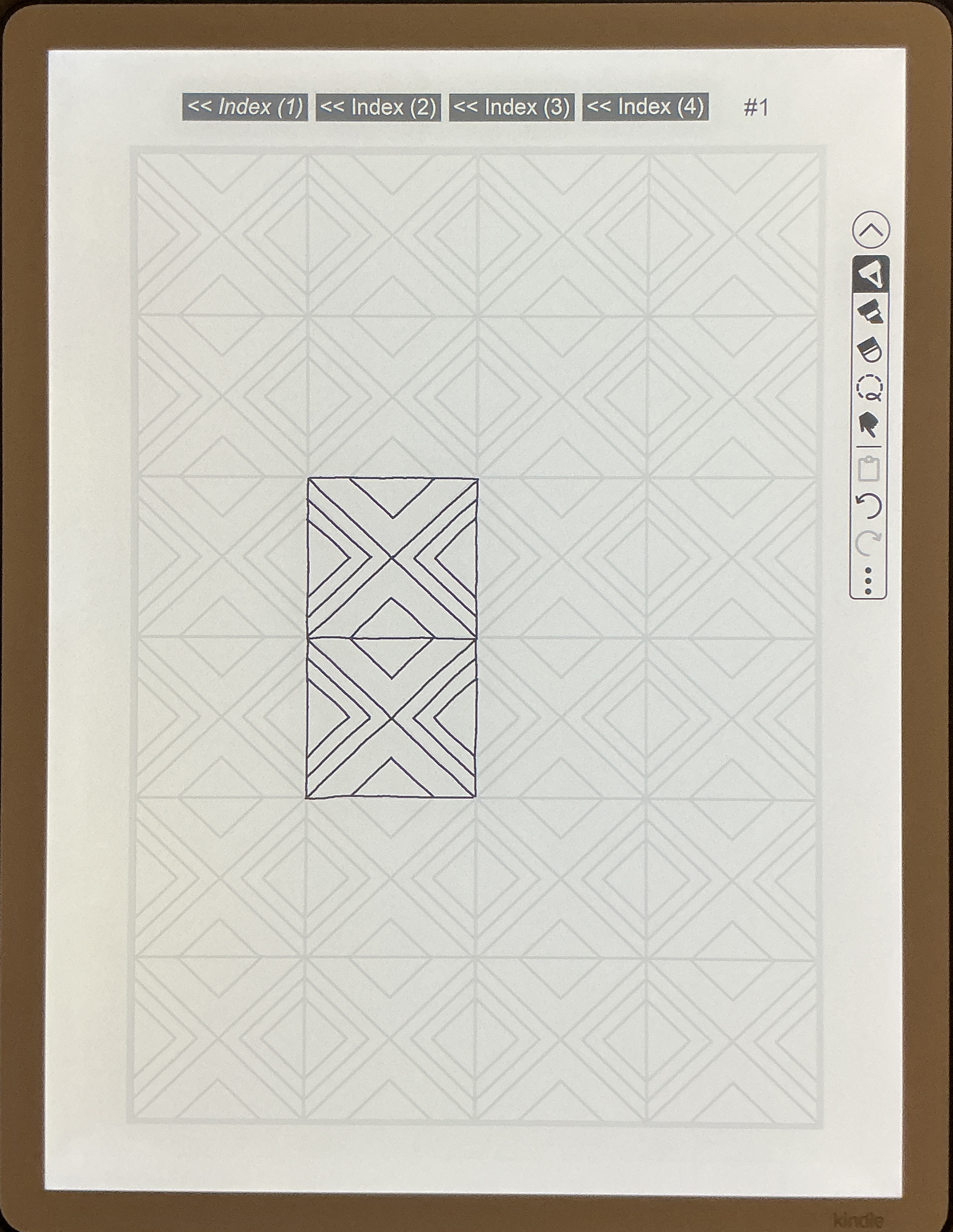Sample Image: Pattern Tracing Images (Vol. 1) on Kindle Scribe (3rd generation)