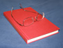 Book with glasses