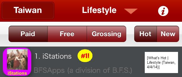 iStations: What's Hot (Lifestyle Apps / Taiwan)